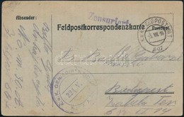 1916 Tábori Posta Levelezőlap / Field Postcard 'K.u.K. GENIEDIREKTION' + 'FP 607' - Sonstige & Ohne Zuordnung