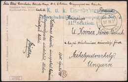 1916 Tábori Posta Képeslap / Field Postcard 'K.u.k. Eisenbahnregiment Eisenbahnbetriebs Kompagnie Nr. 2. II. Sektion' +  - Andere & Zonder Classificatie