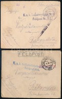 1916-1917 2 Db Tábori Boríték Klf Drótvasút Bélyegzéssel / 2 Field Post Covers With Different Railway Cancellation 'Seil - Autres & Non Classés