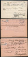 1916-1917 3 Db összehajtható Tábori Posta Levél Klf '557' Bélyegzésekkel / 3 Field Post Covers With Different '557' Canc - Altri & Non Classificati