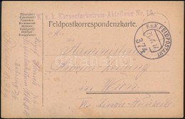 1917 Tábori Posta Levelezőlap / Field Postcard 'K.u.k. Korpsstarkstorm-Abteilung Nr.16.' + 'FP 374' - Sonstige & Ohne Zuordnung