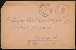 1917 Tábori Posta Levél / Field Post Cover 'M.kir. Miskolczi 10. Honvéd Gyalogezred 1. Zászlóalj Gazdasági Hivatala' + ' - Autres & Non Classés