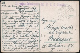 1917 Tábori Posta Képeslap / Field Postcard 'Übernahms - Detachement Des M.G.G. Zelenika' + 'EP 267' - Altri & Non Classificati