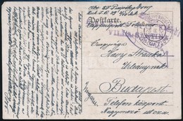 1918 Tábori Posta Képeslap / Field Postcard 'K.u.k. ETAP STAT KMDO VILLA SANTINA' + 'EP TOLMEZZO D' - Sonstige & Ohne Zuordnung