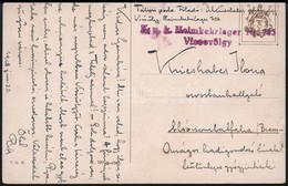 1918 Tábori Posta Képeslap / Field Postcard 'K.u.K. Heimkehrlager Nr. 703 Vissovölgy' - Altri & Non Classificati