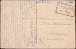 1918 Tábori Posta Képeslap / Field Postcard 'Evang. Ref. Mil. - Seelsorge Des K.u.k. Et.-Gr.-Kdos' + 'K.u.k. Ref. (ev. H - Sonstige & Ohne Zuordnung