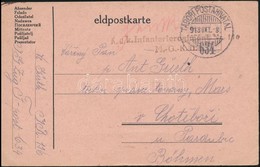 1918 Tábori Posta Levelezőlap / Field Postcard 'K.u.k. Infanterieregiment Nr. 110 M.G.K.II' + 'TP 634' - Sonstige & Ohne Zuordnung