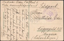 1915 Tábori Posta Képeslap őrhajóról Küldve / Field Postcard 'S.M.SCHIFF MAGNET' - Autres & Non Classés