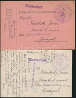1915 2 Db Tábori Posta Küldemény Aknarakó Hajóról / Field Cover And Postcard 'S.M.SCHIFF CHAMÄLEON' - Altri & Non Classificati