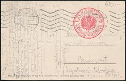 1916 Képeslap Haditengerészeti Postával / Navy Mail Postcard 'K.U.K. MATROSENKORPS / I. Seebataillonskommando.' + 'POLA' - Otros & Sin Clasificación