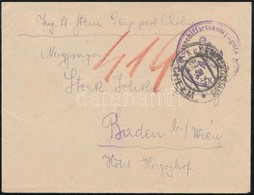 1916 Tábori Posta Levél Horgonyt ábrázoló Bélyegzéssel / Field Post Cover 'K.u.k. Flussschiffartskompagnie' + 'EP CHELM  - Autres & Non Classés