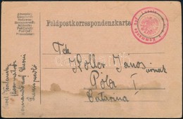 1916 Tábori Posta Levelezőlap Egy Matróz Pilótától / Field Postcard 'K.u.k. Kommando Auf Lussin' - Sonstige & Ohne Zuordnung