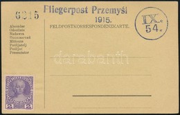1915 Fliegerpost Przemysl Címzetlen Levelezőlap / Blanco Postcard - Autres & Non Classés