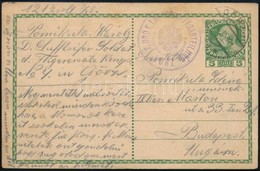 1915 Díjjegyes Tábori Posta Levelezőlap Légballonos Bélyegzéssel, Ritka! / Field PS-card 'K. UND K. LUFTSCHIFFERABTEILUN - Autres & Non Classés