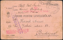 1915 Tábori Posta Levelezőlap / Field Postcard 'Lazaret Bergschule M. Ostrau' - Altri & Non Classificati