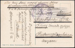 1915 Tábori Posta Képeslap Erődkórház Gyógyszertárából Küldve / Field Postcard 'K.u.k. San. Stammabt. No.25. In Sarajevo - Other & Unclassified