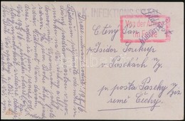 1916 Képeslap Járványkórházból / Postcard 'K.U.K. INFEKTIONS SPITAL' - Altri & Non Classificati