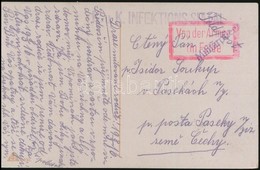 1916 Képeslap Járványkórházból / Postcard 'K.U.K. INFEKTIONS SPITAL' - Sonstige & Ohne Zuordnung