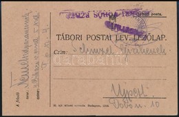 1919 Tábori Posta Levelezőlap / Field Postcard '(BIHA)RI VÖRÖS EZRED' - Altri & Non Classificati