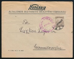 ~1919 Levél Francia Cenzúrával / Cover With French Censorship Mark - Altri & Non Classificati