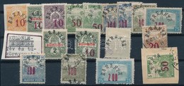 ** * O Baranya II. 1919 17 Db Bélyeg, Közte értékjelzés Nélküli, Elcsúszott Felülnyomatok Stb. / 17 Stamps With Plate Va - Andere & Zonder Classificatie