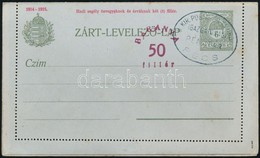 Baranya 1919 Használatlan Díjjegyes Zárt Levelezőlap Postaigazgatósági Bélyegzéssel / PS-cover Card, Unused. Signed: Bod - Other & Unclassified