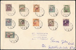 1919 Pécs Helyi Levél 11 Db Baranya II. Bélyeggel Bérmentesítve / Local Cover. Signed: Bodor - Autres & Non Classés