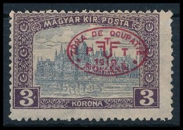 * Debrecen I. 1919 Parlament 3K Piros Felülnyomással (**9.000) / Mi 31a With Red Overprint. Signed: Bodor - Andere & Zonder Classificatie