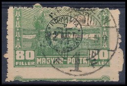 O Debrecen II. 1920 80f Elfogazva / Mi 92 X, With Shifted Perforation. Signed: Bodor - Other & Unclassified
