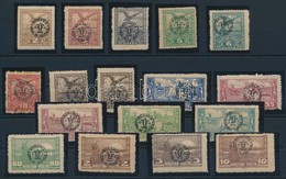 ** (*) * O Debrecen II. 1919 17 Klf Bélyeg Közönséges Papíron (17.500) / 17 Different Stamps. Signed: Bodor - Altri & Non Classificati