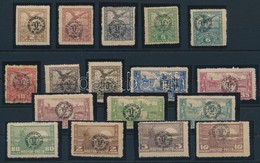 ** (*) * O Debrecen II. 1919 17 Klf Bélyeg Közönséges Papíron (17.500) / 17 Different Stamps. Signed: Bodor - Sonstige & Ohne Zuordnung