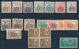 ** * O Debrecen II. 1919 20 Db Bélyeg, Közte Krétapapíros Bélyegek és Kiadadatlan értékek / 20 Stamps, Some Unissued Val - Autres & Non Classés