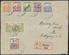 1919 Cenzúrázott Ajánlott Helyi Levél Vegyes Bérmentesítéssel / Censored Registered Cover With Mixed Franking Signed: Bo - Altri & Non Classificati