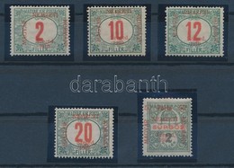 ** * Szeged 1919 5 Klf Portó Bélyeg (**28.000) / 5 Different Postage Due Stamps. Signed: Bodor - Other & Unclassified