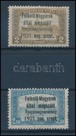 * Nyugat-Magyarország I. 1921 Parlament 2K és 2,50K (13.000) / Mi 8-9 Signed: Bodor - Autres & Non Classés