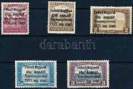 ** * Nyugat-Magyarország I. 1921 5 Db Bélyeg / Mi 1, 2, 8, 9, 10 Signed: Bodor (lemezhibák, Eltolódások / Plate Flaws, S - Sonstige & Ohne Zuordnung