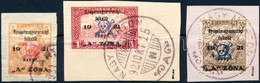 Nyugat-Magyarország II. 1921 Arató 5f + 20f, Parlament 1K / Mi 11, 14, 18 'NAGYMARTON' Signed: Bodor - Otros & Sin Clasificación