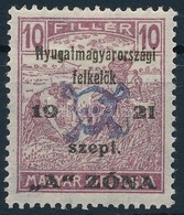 * Nyugat-Magyarország II. 1921 Arató 10f (10.000) / Mi 12 Signed: Bodor - Autres & Non Classés