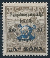 * Nyugat-Magyarország II. 1921 Arató 20f (40.000) / Mi 14 Signed: Bodor - Otros & Sin Clasificación