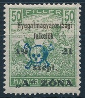 ** Nyugat-Magyarország II. 1921 Arató 50f (18.000) / Mi 16 Signed: Bodor - Andere & Zonder Classificatie