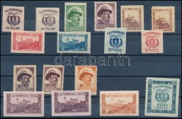 ** (*) * Nyugat-Magyarország VII. 1921 17 Db Bélyeg: 6 Fogazott, 6 Vágott és 5 Színpróbanyomat/ 17 Stamps: 6 Perforated, - Sonstige & Ohne Zuordnung