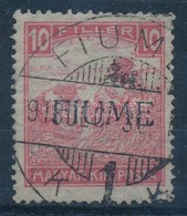 O Fiume 1918 Fehérszámú Arató 10f Gépi Felülnyomással / Mi 6 Machine Overprint, Certificate: Bodor - Other & Unclassified