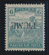 ** 1918 Arató 6f Fordított Felülnyomással / Mi 11 With Inverted Overprint. Signed: Bodor - Altri & Non Classificati