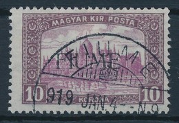 O Fiume 1918 Parlament 10K Gépi II. Felülnyomással (30.000) / Mi 25 With Machine Overprint II. Signed: Bodor - Other & Unclassified