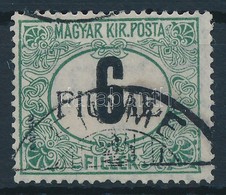 O Fiume 1918 Feketeszámú Portó 6f Gépi II. Felülnyomással (25.000) / Mi P1z With Machine Overprint II. Signed: Bodor - Andere & Zonder Classificatie