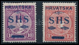 * SHS 1918 Koronás Károly-Zita 15f + 40f / Mi 64-65. Signed: Bodor - Other & Unclassified