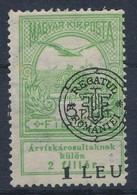 * 1919 Árvíz 5f, Elcsúszott Felülnyomással / Mi 4 I. With Shifted Overprint. Signed: Bodor - Altri & Non Classificati