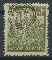 ** 1919 Arató 40f A Felülnyomás Látványos Elcsúszásával, A BANI Felirat Hiányzik / Mi 36 I. With Shifted Overprint. Sign - Altri & Non Classificati