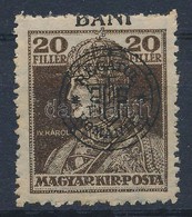 ** 1919 Károly 20f, Elcsúszott Felülnyomással / Mi 47 I. With Shifted Overprint. Signed: Bodor - Sonstige & Ohne Zuordnung