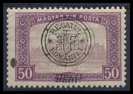 ** 1919 Parlament 50f Kettős Felülnyomással / Mi 37 II. With Double Overprint. Signed: Bodor (folt / Spot) - Sonstige & Ohne Zuordnung